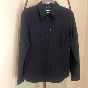 COLUMBIA Black Fitted Omni Shade Shirt